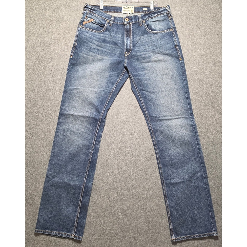 Ariat M5 Straight Leg Jeans Mens 38x38 Blue Medium Wash Western Denim Pants